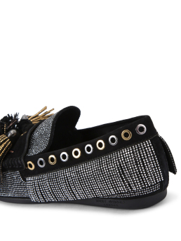 ΓΥΝΑΙΚΕΙΑ SUEDE LOAFERS POM POM 2