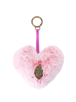 HEART FAUX FUR CHARM 0