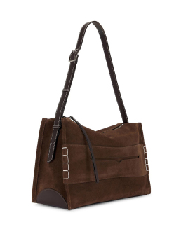 ΓΥΝΑΙΚΕΙΑ SUEDE ΤΣΑΝΤΑ ΩΜΟΥ MESSENGER LOAFER  2