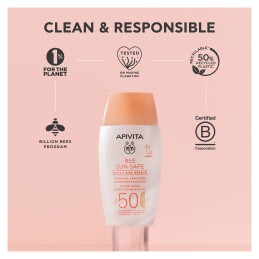 BEE SUN SAFE DAILY AGE REPAIR TINTED DRY TOUCH SPF50 7