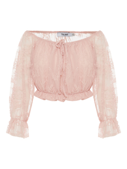 ΓΥΝΑΙΚΕΙΟ CROPPED ΤΟΠ ΜΕ ΔΑΝΤΕΛΑ 0