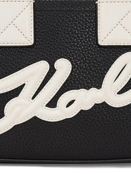 K/SKUARE SM TOTE GRAINY 1AV BLACK-NICKEL 3