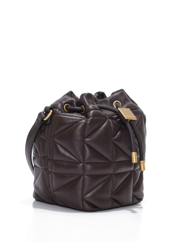 ΓΥΝΑΙΚΕΙΑ ΔΕΡΜΑΤΙΝΗ BUCKET ΤΣΑΝΤΑ K/KUILT  2