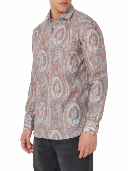 SHIRT ROMA LOGO X0830-PRINT ON GREY BASE 2