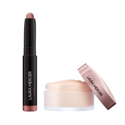 TRANSLUCENT LOOSE SETTING POWDER TONE UP AND MINI CAVIAR STICK EYE SHADOW SET 2