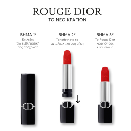 ROUGE DIOR THE REFILL LIPSTICK REFILL - 2 FINISHES: VELVET AND SATIN 2