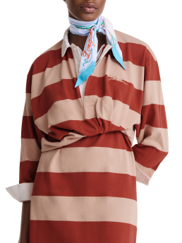 ΓΥΝΑΙΚΕΙΟ ΜΕΤΑΞΩΤΟ ΦΟΥΛΑΡΙ RUBANS LONGCHAMP HEADBAND 1