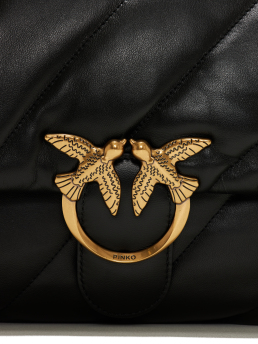 ΓΥΝΑΙΚΕΙΑ ΔΕΡΜΑΤΙΝΗ ΤΣΑΝΤΑ ΜΕ ΑΛΥΣΙΔΑ LOVE BIG PUFF 3