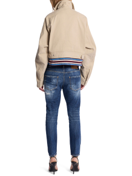 ΓΥΝΑΙΚΕΙΟ DENIM ΠΑΝΤΕΛΟΝΙ TEDDY RIPPED WASH 2