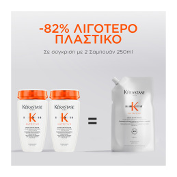 NUTRITIVE REFILL ΣΑΜΠΟΥΑΝ BAIN SATIN RICHE ΓΙΑ ΞΗΡΑ ΜΑΛΛΙΑ 2