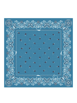 ΓΥΝΑΙΚΕΙΟ ΦΟΥΛΑΡΙ FRENCH BANDANA SILK SCARF 50 1