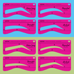 ZERO TO BROW STENCIL FOR SKINNY BROWS 1