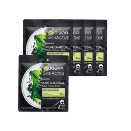 PURE CHARCOAL TISSUE MASKS VALUE PACK 5  0