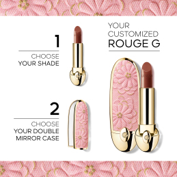 ROUGE G BLOOMING DENIM THE DOUBLE MIRROR JEWEL CASE - LIMITED EDITION THE CUSTOMISABLE ULTRA-CARE LIPSTICK 1