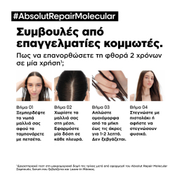 ABSOLUT REPAIR MOLECULAR LEAVE-IN ΜΑΣΚΑ ΜΟΡΙΑΚΗΣ ΕΠΑΝΟΡΘΩΣΗΣ ΓΙΑ ΤΑΛΑΙΠΩΡΗΜΕΝΑ ΜΑΛΛΙΑ 12