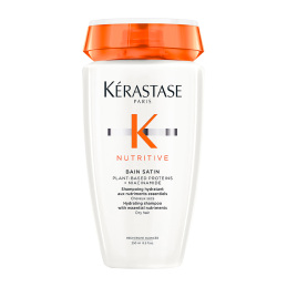 NUTRITIVE BAIN SATIN ΕΝΥΔΑΤΙΚΟ ΣΑΜΠΟΥΑΝ ΜΕ ΘΡΕΠΤΙΚΑ ΣΥΣΤΑΤΙΚΑ ΓΙΑ ΞΗΡΑ ΜΑΛΛΙΑ 1