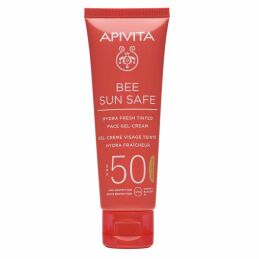 BEE SUN SAFE ΑΝΤΗΛΙΑΚΗ ΚΡΕΜΑ-GEL ΠΡΟΣΩΠΟΥ ΜΕ ΧΡΩΜΑ SPF50 3
