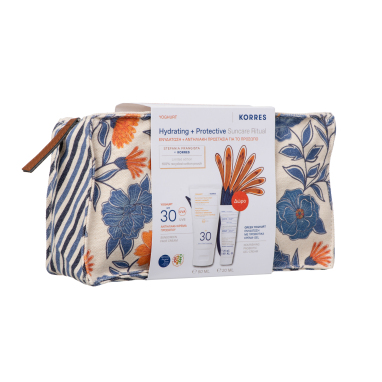 ΓΙΑΟΥΡΤΙ ΑΝΤΗΛΙΑΚΗ ΚΡΕΜΑ ΠΡΟΣΩΠΟΥ SPF 30 + ΕΛΛΗΝΙΚΟ ΓΙΑΟΥΡΤΙ ΕΝΥΔΑΤΩΣΗ ΜΕ ΠΡΟΒΙΟΤΙΚΑ ΚΡΕΜΑ-GEL