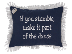 ΔΙΑΚΟΣΜΗΤΙΚΗ ΜΑΞΙΛΑΡΟΘΗΚΗ IF YOU STUMBLE, MAKE IT PART OF THE DANCE | Μπλε  ONE SIZE