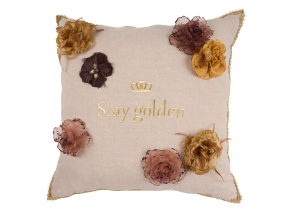 ΔΙΑΚΟΣΜΗΤΙΚΗ ΜΑΞΙΛΑΡΟΘΗΚΗ STAY GOLDEN | Μπεζ  ONE SIZE