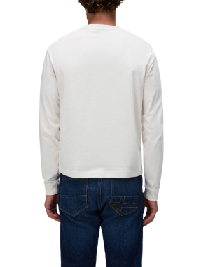 ΑΝΔΡΙΚΗ ΜΠΛΟΥΖΑ S-BOX LOGO LS | Λευκό  XL
