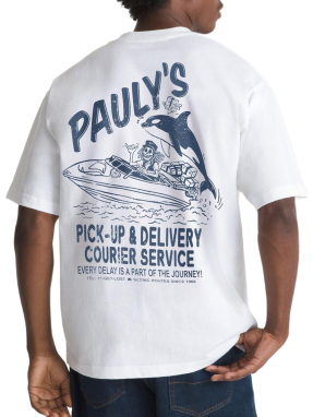 ΑΝΔΡΙΚΟ T-SHIRT PAULY'S DELIVERY | Λευκό  S