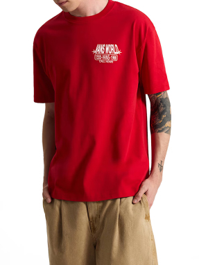 ΑΝΔΡΙΚΟ T-SHIRT VANS WORLD INTL | Κόκκινο  M