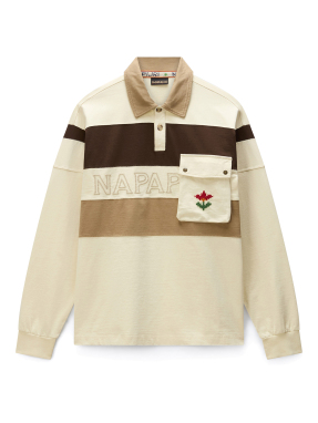 ΑΝΔΡΙΚΗ POLO ΜΠΛΟΥΖΑ E-BLOOM LS | Μπεζ XL