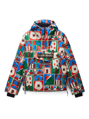 ΑΝΔΡΙΚΟ ΜΠΟΥΦΑΝ RAINFOREST NEXT ALL OVER PRINT ANORAK JACKET | Πολύχρωμο  L