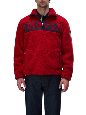 ΑΝΔΡΙΚΗ ΜΠΛΟΥΖΑ T-ARCHIVE HALF-ZIP FLEECE | Κόκκινο  XL