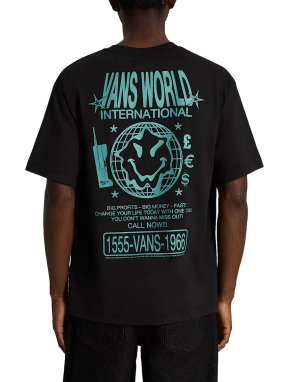 ΑΝΔΡΙΚΟ T-SHIRT VANS WORLD INTL | Μαύρο  M