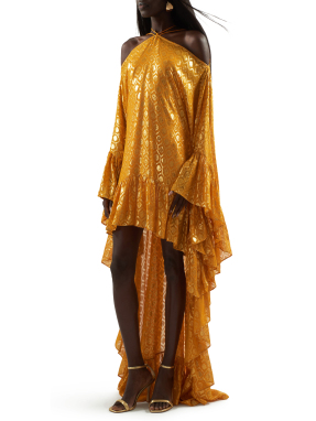 ΜΙΝΙ ΦΟΡΕΜΑ SZA SZA OPULENCE | Χρυσό IT 40