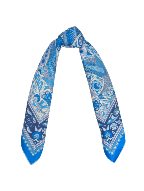 ΓΥΝΑΙΚΕΙΟ ΜΑΝΤΗΛΙ PEACOCK GARDEN | Μπλε ONE SIZE