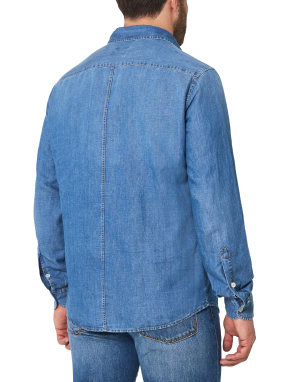 ΑΝΔΡΙΚΟ DENIM ΠΟΥΚΑΜΙΣΟ | Μπλε L