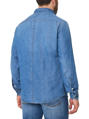 ΑΝΔΡΙΚΟ DENIM ΠΟΥΚΑΜΙΣΟ | Μπλε XXL