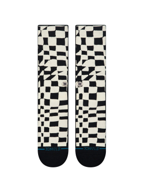 ΚΑΛΤΣΕΣ WAVE CHECK CREW | Ασπρόμαυρο L