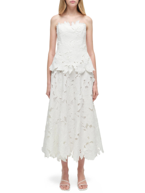 ΜΙΝΤΙ ΚΕΝΤΗΜΕΝΟ ΦΟΡΕΜΑ AUDREY | Λευκό