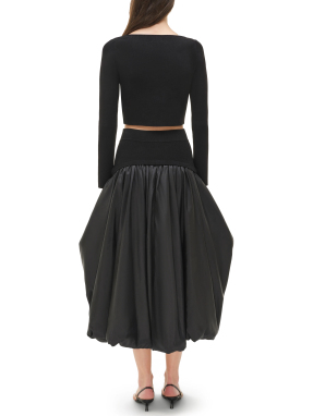 ΓΥΝΑΙΚΕΙΟ CROP ΤΟΠ HALSTIN | Μαύρο M