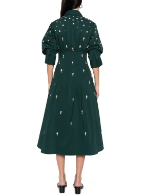 ΜΙΝΤΙ ΦΟΡΕΜΑ JAZZ EMBELLISHED PINTUCK | Πράσινο XS