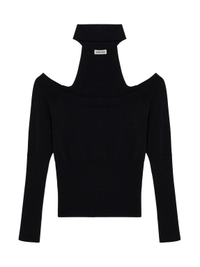 ΓΥΝΑΙΚΕΙΟ ΤΟΠ OFF-SHOULDER LILA | Μαύρο XS