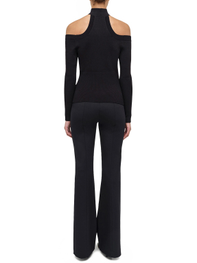 ΓΥΝΑΙΚΕΙΟ ΤΟΠ OFF-SHOULDER LILA | Μαύρο XS