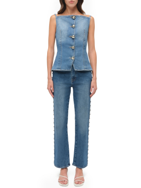 ΓΥΝΑΙΚΕΙΟ DENIM ΠΑΝΤΕΛΟΝΙ AMELIA | Μπλε 29