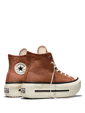 UNISEX ΜΠΟΤΑΚΙΑ CHUCK TAYLOR LIFT DOUBLE | Καφέ 40