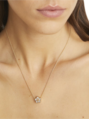 ΓΥΝΑΙΚΕΙΟ ΚΟΛΙΕ KIRA CLOVER FLOWER PENDANT | Χρυσό ONE SIZE