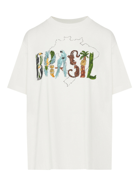 ΓΥΝΑΙΚΕΙΟ T-SHIRT BRASIL | Λευκό S