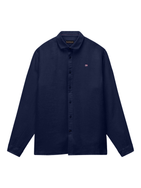 ΑΝΔΡΙΚΟ ΠΟΥΚΑΜΙΣΟ G-LINEN LS 1 | Μπλε Σκούρο M