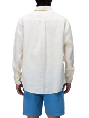 ΑΝΔΡΙΚΟ ΠΟΥΚΑΜΙΣΟ G-LINEN LS 1 | Λευκό M