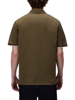 ΑΝΔΡΙΚΗ POLO ΜΠΛΟΥΖΑ E-BADGE | Λαδί XXL