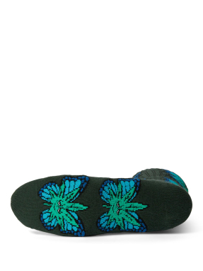 ΚΑΛΤΣΕΣ GREEN BUDDERFLY SOCK | Πράσινο Σκούρο ONE SIZE