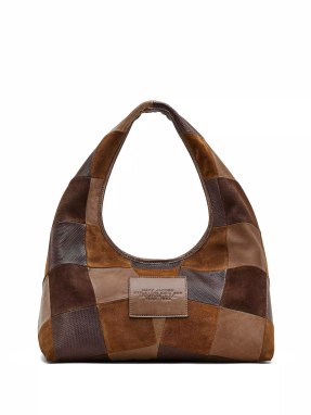 ΓΥΝΑΙΚΕΙΑ ΤΣΑΝΤΑ ΩΜΟΥ THE SUEDE PATCHWORK SACK BAG | Καφέ